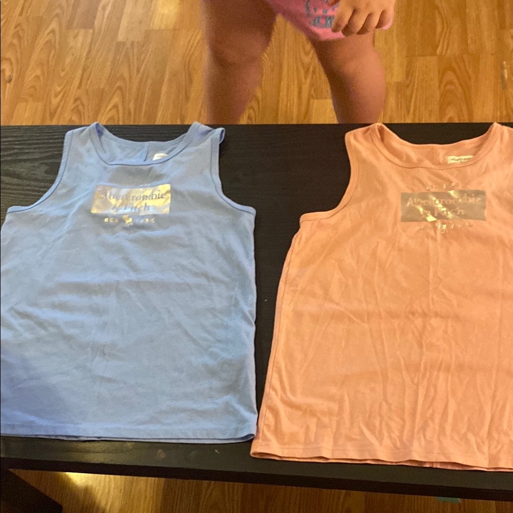 Abercrombie & Fitch Kids Tank Tops in Blue and Peach
